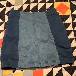 free people denim skirt